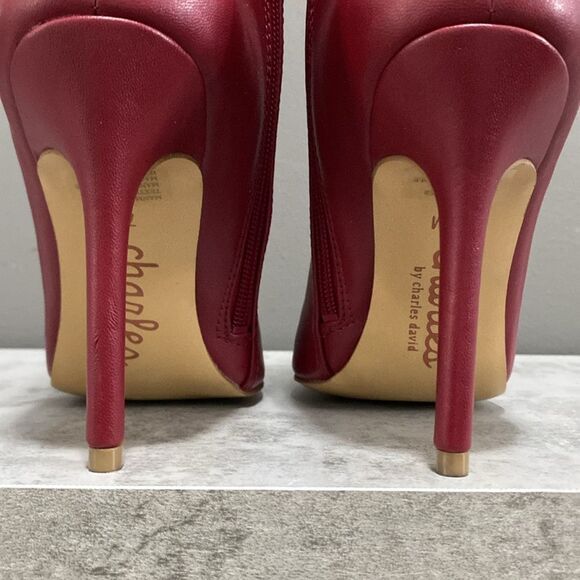 Charles by Charles David Poca Cherry 
Women's Boots/Booties Size 7 Faux Leather - Picture 9 of 16